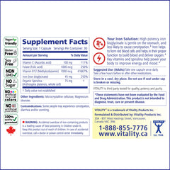 Gentle on stomach claim on bottle label