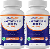 Vitamatic nattokinase 2-pack bottle front view