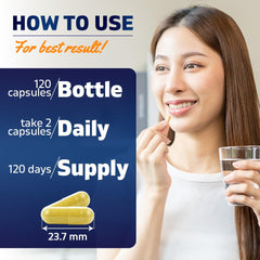 Close-up of Vitamatic Alpha Lipoic Acid 1200mg capsule