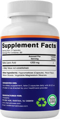 Vitamatic ALA 1200mg bottle on white background