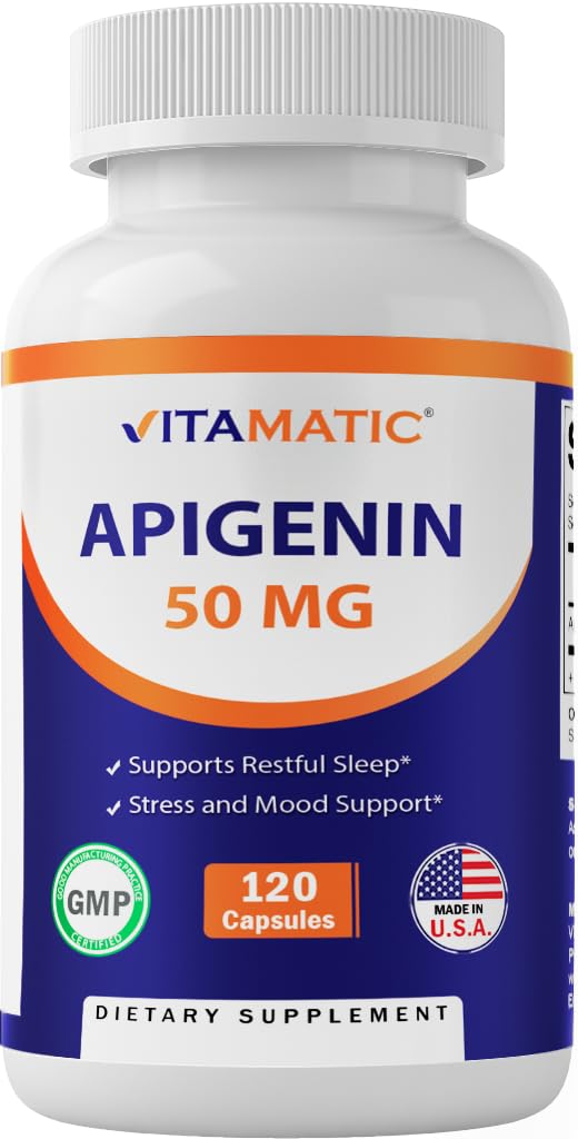Vitamatic Apigenin 50mg bottle – hero image