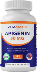 Vitamatic Apigenin 50mg bottle – hero image