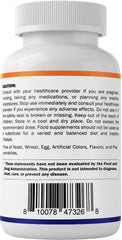 Label showcasing gluten-free and non-GMO integrity near bottle
