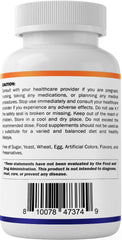 Nutrition facts label for Biotin 5000mcg
