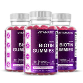 Vitamatic Biotin Gummies bottle front view