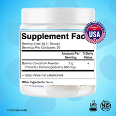 2-gram serving scoop with colostrum powder