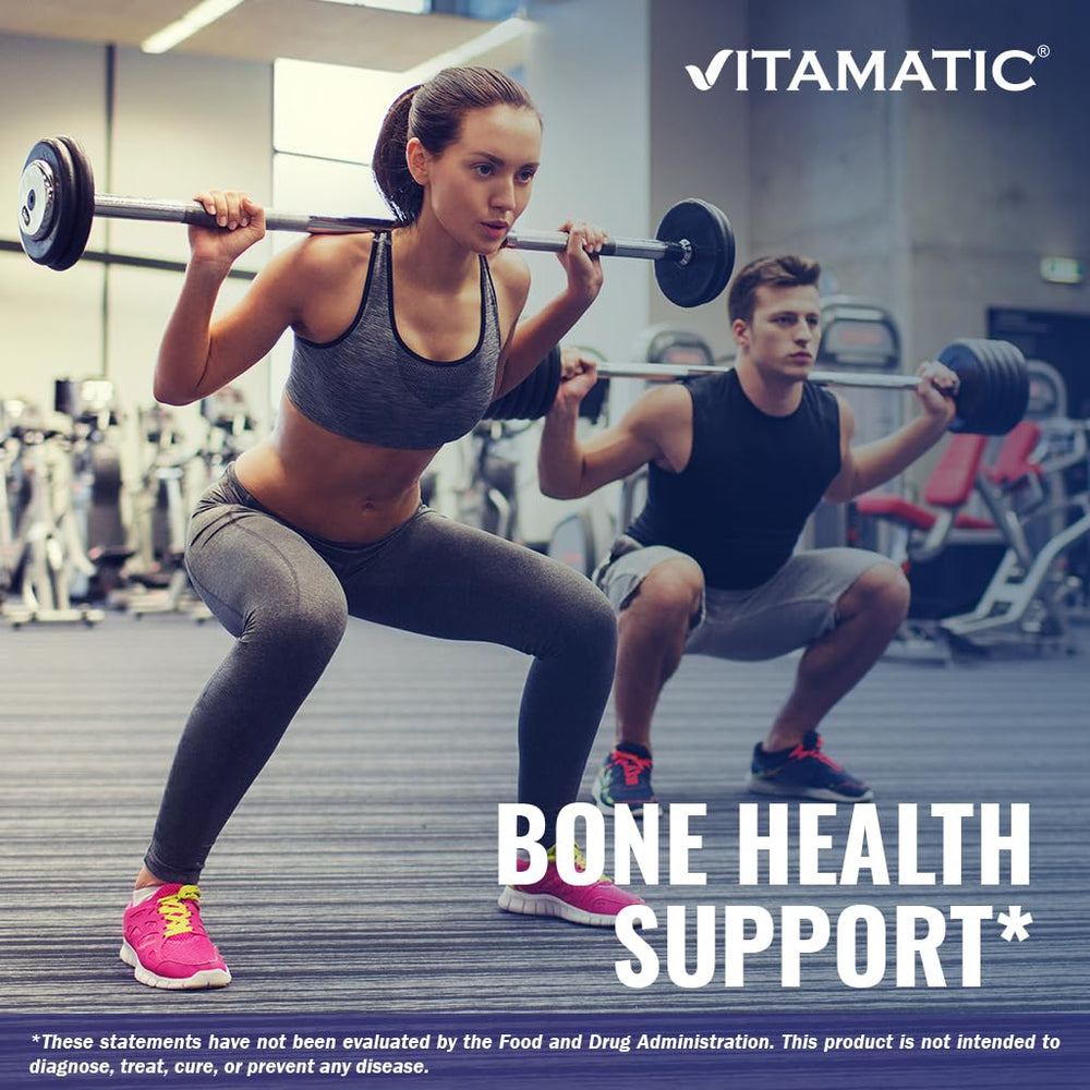 Nutrition facts panel showing Calcium 1200 mg, Magnesium 420 mg, Zinc 25 mg, Vitamin D3 1000 IU, Boron 1 mg