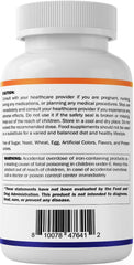 USA-made Vitamatic iron supplement packaging