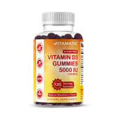 Vitamatic D3 5000 IU gummies bottle front