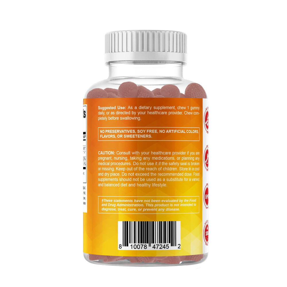 Product label with 120 servings per bottle