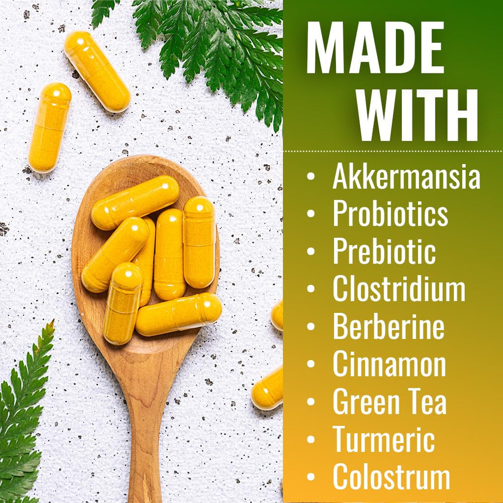 Close-up of ingredients: Akkermansia and Clostridium