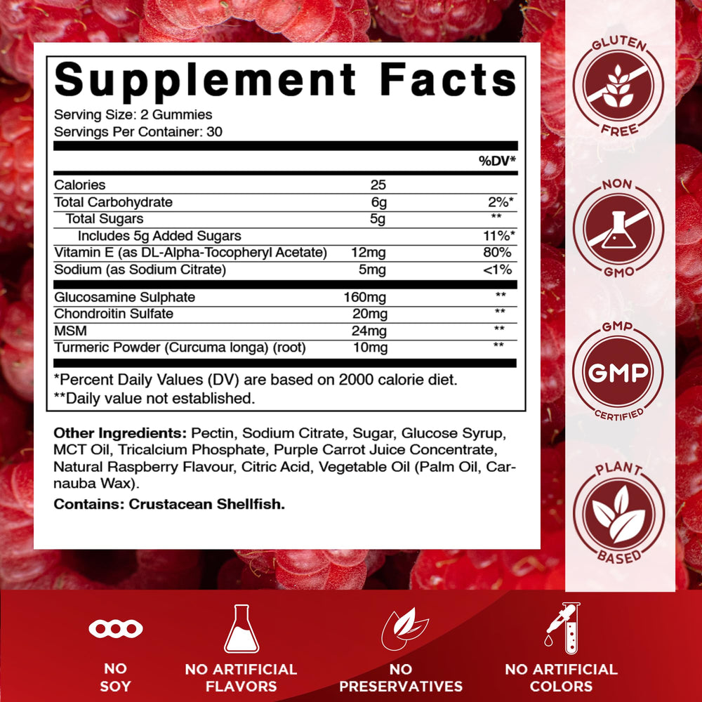 Two Vitamatic vegan joint support gummies bottles