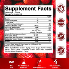 Vitamatic open bottle with gummies visible for easy daily use