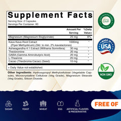 Kava Kava root extract with 2% kavalactones per serving