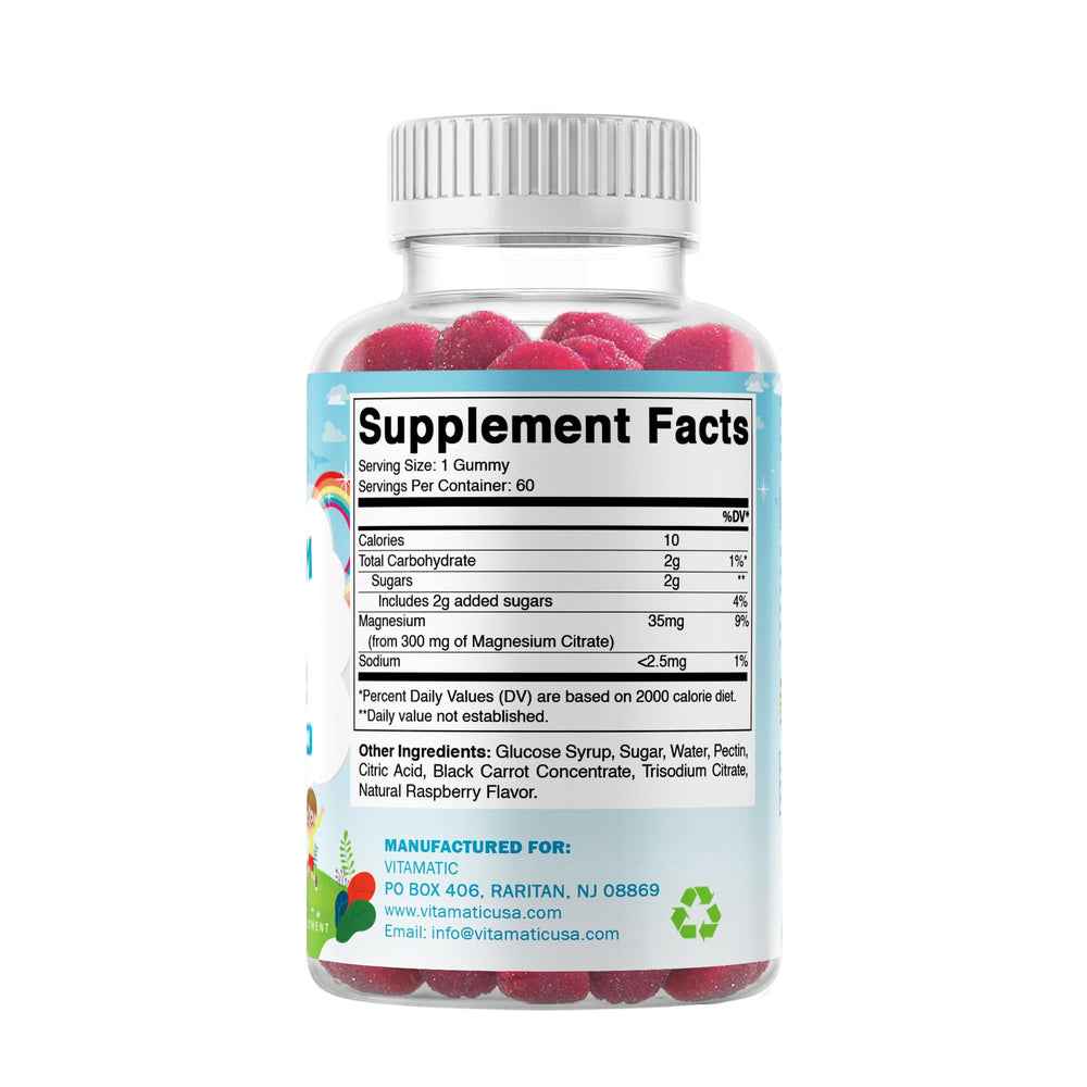 Bottle with 60-count label and kid-friendly design