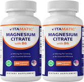 Vitamatic Magnesium Citrate 2 Pack bottle front view