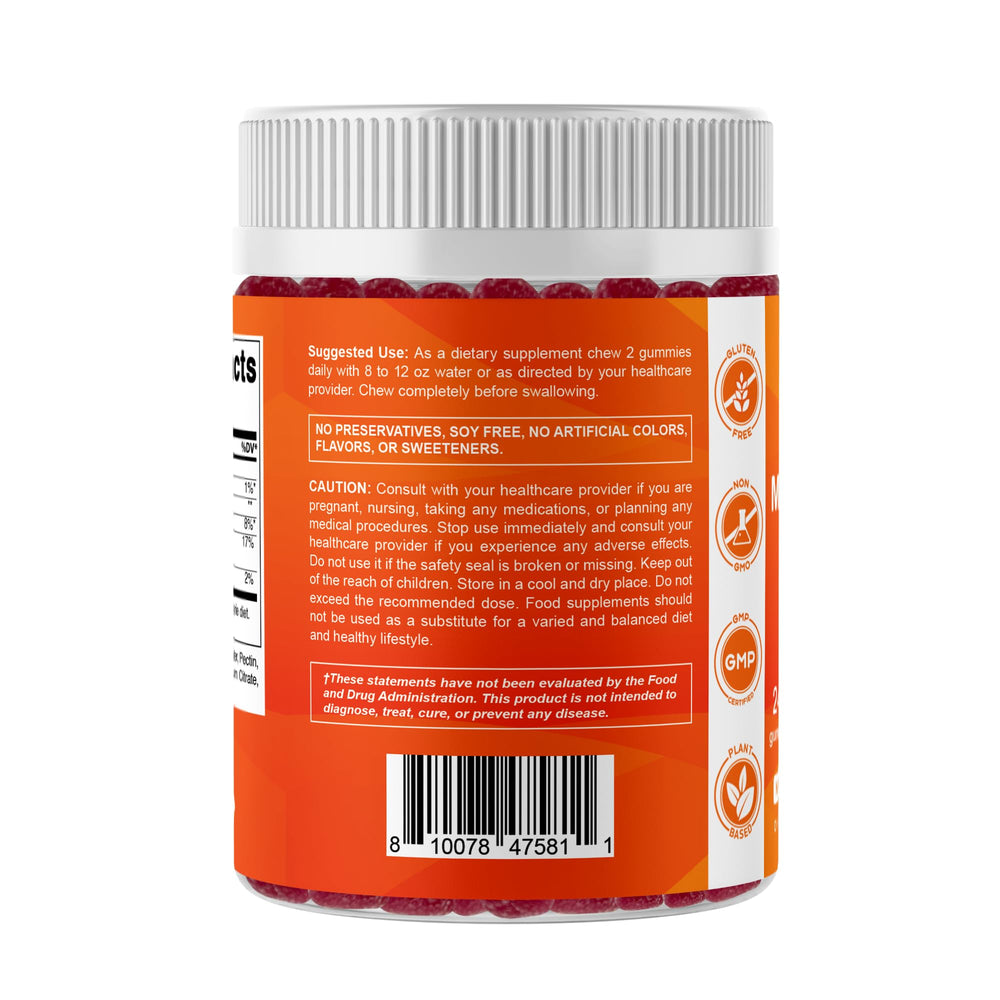 Lifestyle image showing gummies ready to take