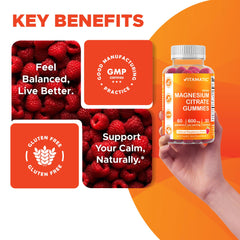 Vitamatic Magnesium Gummies chewy texture ideal for a quick wellness boost