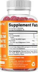 Ingredients showing plant-based pectin in Vitamatic Gummies