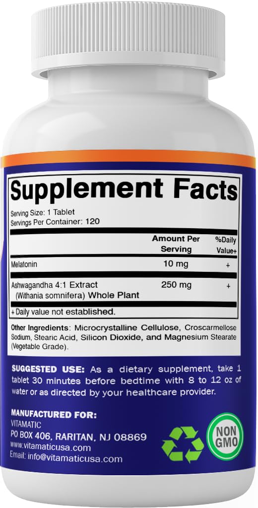 USA Made text on Vitamatic Melatonin packaging