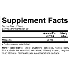 Vitamatic 2-Pack Melatonin 20 mg Packaging