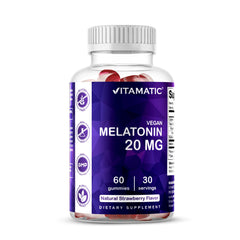 Vitamatic Melatonin 20mg Gummies bottle – 60 count