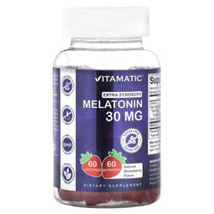 Bottle of Vitamatic Sugar Free Melatonin Gummies - 60 count