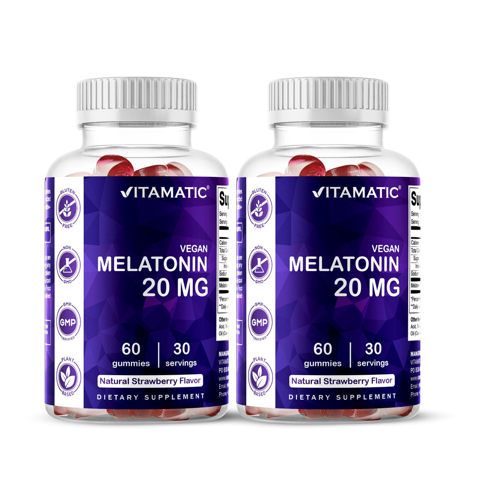 Vitamatic Melatonin Gummies bottle front