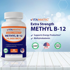 Label showing Methylcobalamin 10,000 mcg per lozenge