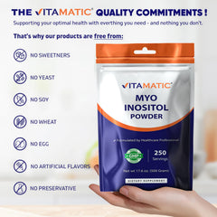 Smoothie cup blended with Vitamatic myo-inositol showing versatile mixing options