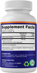 Non-GMO and gluten-free Vitamatic NAC supplement packaging