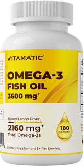Vitamatic Omega-3 triple strength bottle