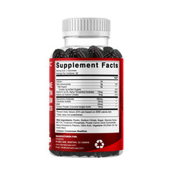 Pack of 2 gummies front view with label