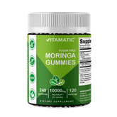 Vitamatic Sugar Free Moringa Gummies bottle with label