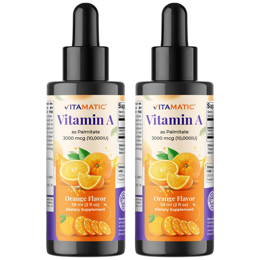 Vitamatic Vitamin A liquid drops bottle front