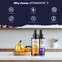 Two-pack Vitamatic Vitamin A Drops packaging