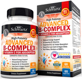 Front of bottle labeled Vitamin B Complex with Vitamin C, 60 count
