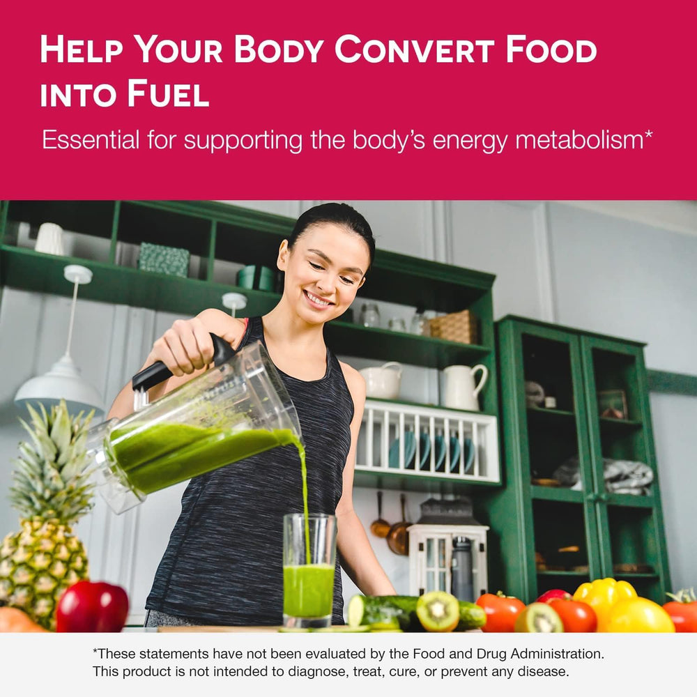 Vitamin B1 supports energy metabolism and nervous system health