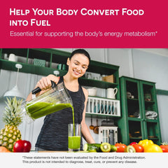 Vitamin B1 supports energy metabolism and nervous system health