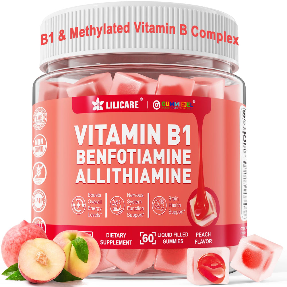 Vitamin B1 Methylated Complex Gummies bottle on white background