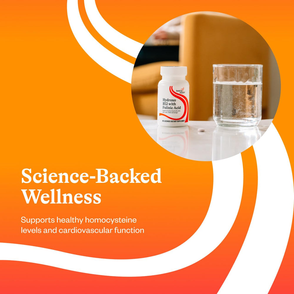 Ingredients panel showing vitamin B12 complex with folinic acid