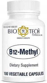 Bottle of Vitamin B12 Methylcobalamin capsules
