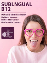 Non-GMO, vegan, gluten-free B12 supplement details