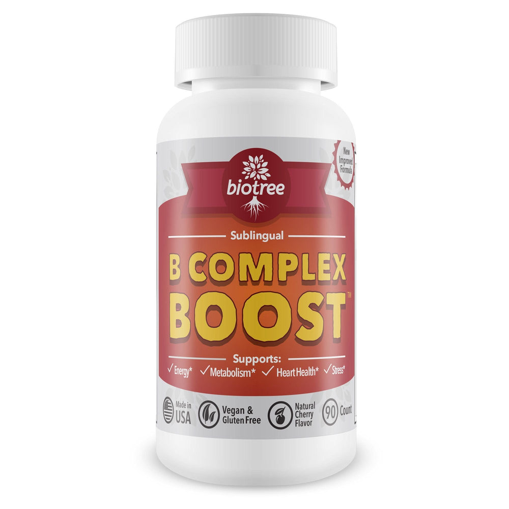 Bottle of Vitamin B12 Sublingual B Complex with Cherry Flavor