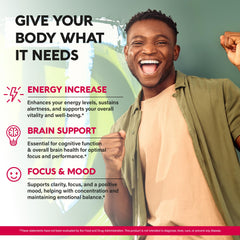 Berry-flavored Vitamin B12 sublingual spray label