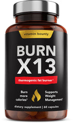 Vitamin Bounty Burn X13 bottle and packaging
