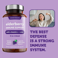 Blend of elderberry, echinacea and garlic