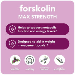 Vitamin Bounty Forskolin capsules daily-dose packaging shows easy two-capsule regimen.