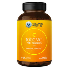 Bottle of Vitamin C 1000 mg with Citrus Bioflavonoids & Rose Hips – front view