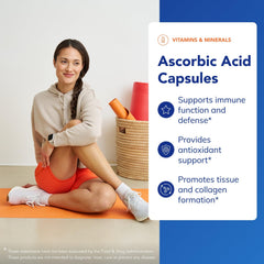 Vitamin C 1,000 mg capsule for immune health and antioxidant support